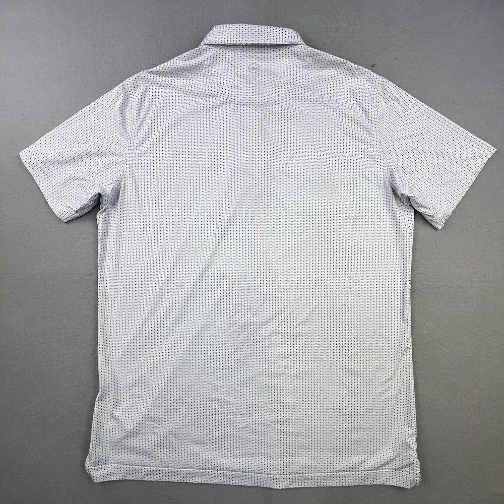 Peter Millar Crown Crafted Golf Polo Men’s Large White Blue Dot Performance Logo - Picture 6 of 10